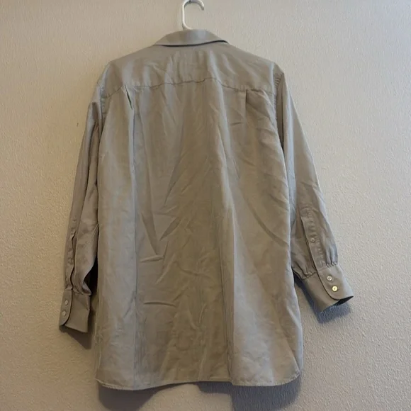 Men’s John W Nordstrom Grey Dress Shirt Size 16/33 - Picture 7 of 7